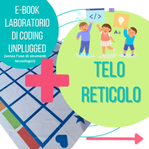 IL TELO RETICOLO CON SIMBOLI + EBOOK LABORATORIO DI CODING UNPLUGGED