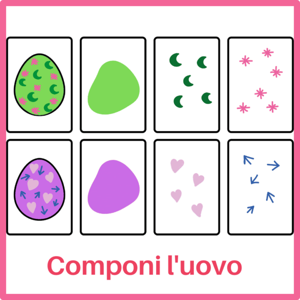 Cards "COMPONI L'UOVO"