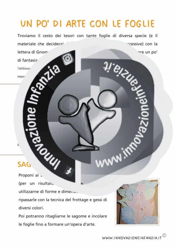 3° uda LE FOGLIE: UNO GNOMO IN GIARDINO