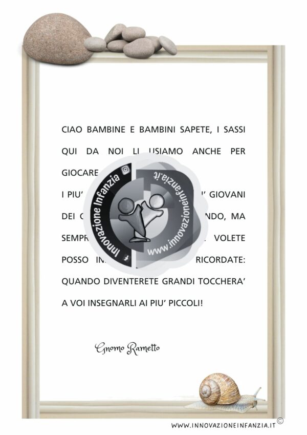 5° uda I SASSI: UNO GNOMO IN GIARDINO