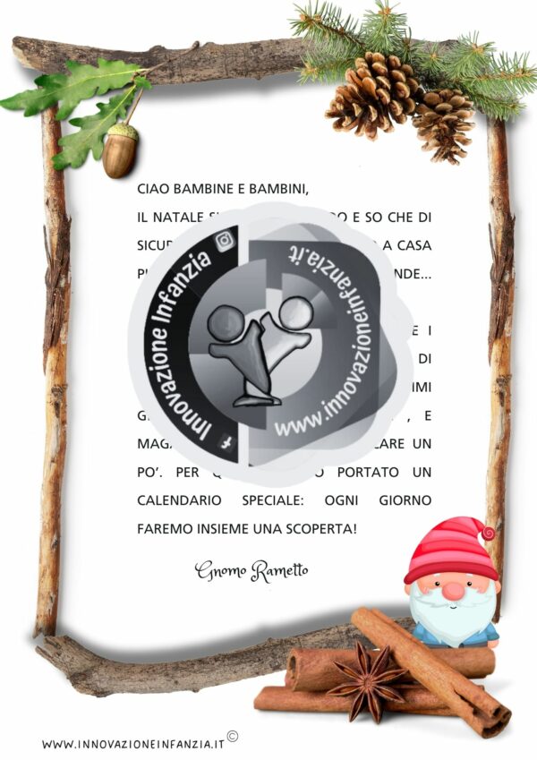 4° uda IL CALENDARIO DELL'AVVENTO: UNO GNOMO IN GIARDINO