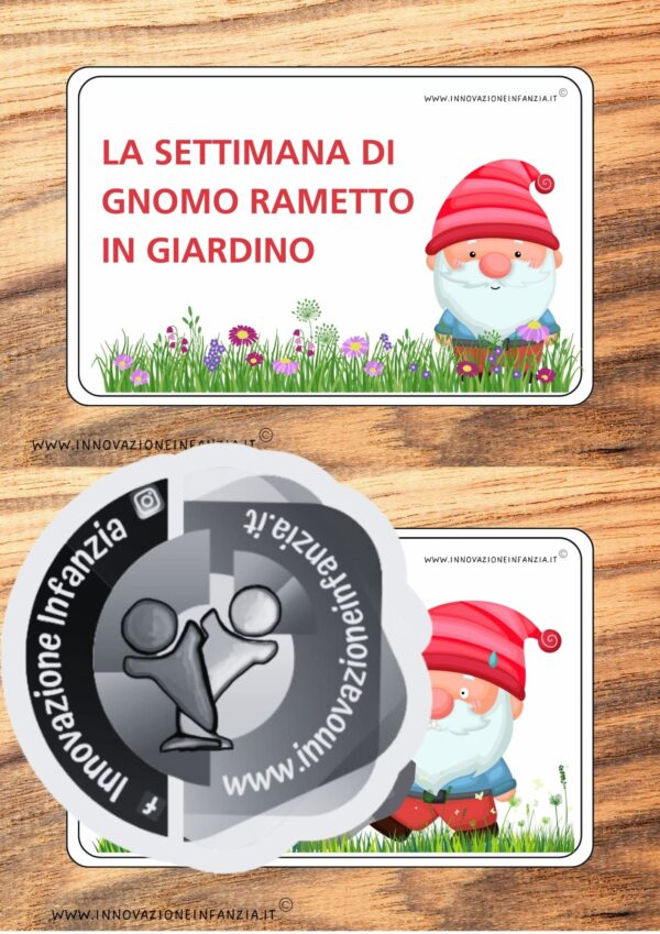 1° uda L'ACCOGLIENZA: UNO GNOMO IN GIARDINO