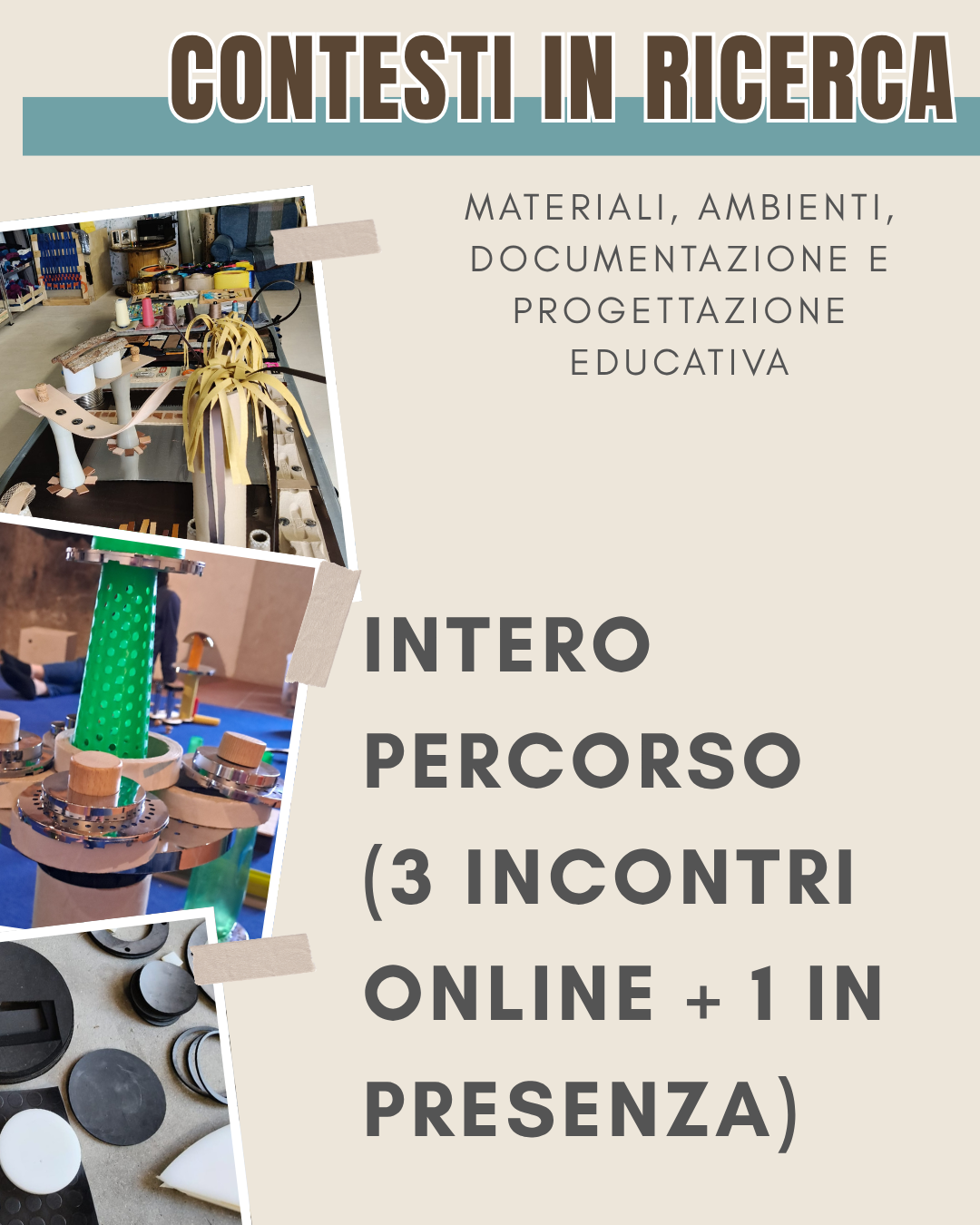 Percorso formativo: CONTESTI IN RICERCA corso completo